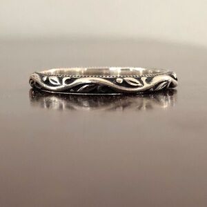 James Avery Renaissance Wedding Ring Size 8 Sterling Silver